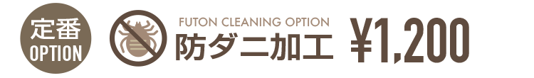 OPTION FUTON CLEANING OPTION h_jH 1,200~